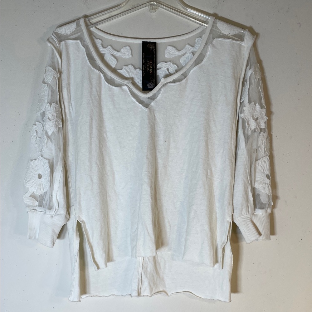 Boho Free People That’s Amore Long Sleeve Blouse. XS. NWT. - Picture 3 of 16